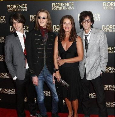 Oliver Orion Ocasek with parents Ric Ocasek and Paulina Porizkova and brother Jonathan Raven Ocasek